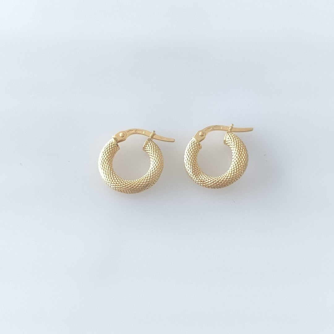 ARRACADAS PAR ORO 18 K 1.4 GRMS (SEMINUEVO)