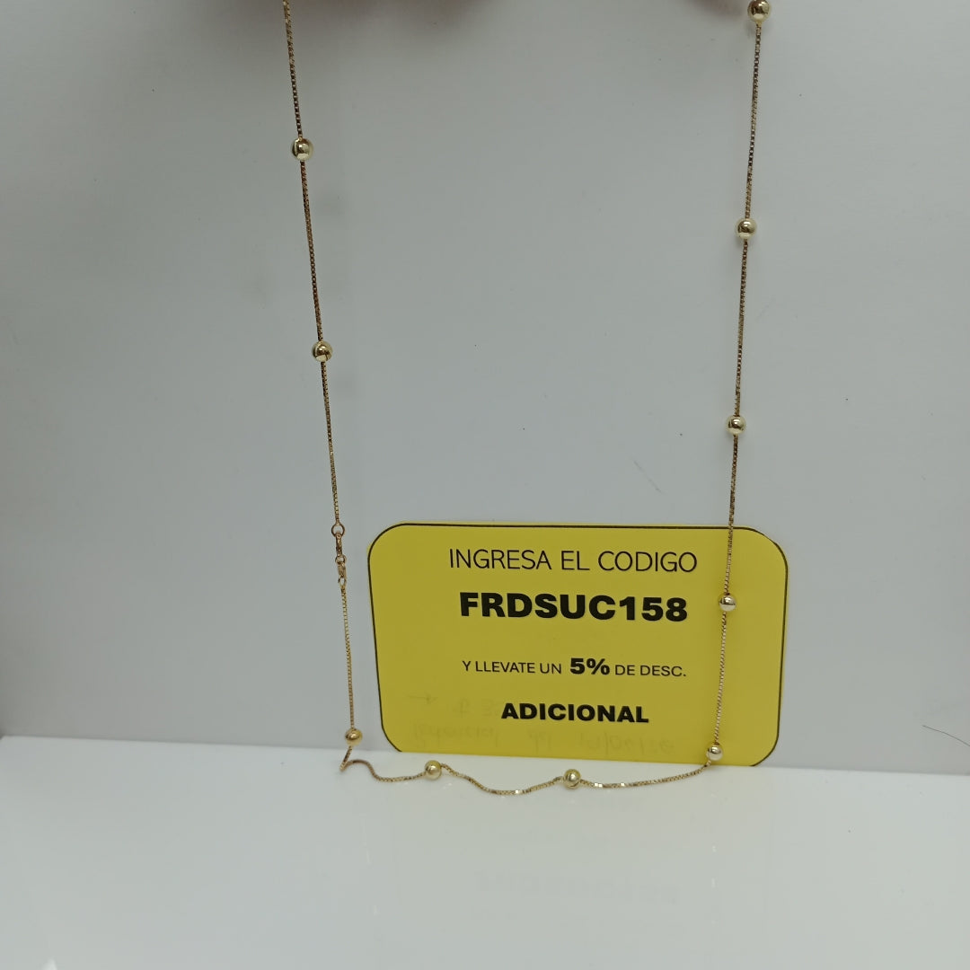 COLLAR ORO 14 K 8,00 GRMS (SEMINUEVO)