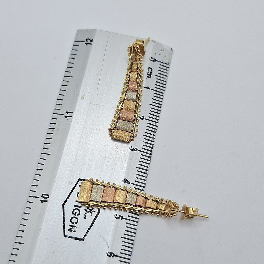 ARETES PAR ORO 14 K 3,70 GRMS (SEMINUEVO)