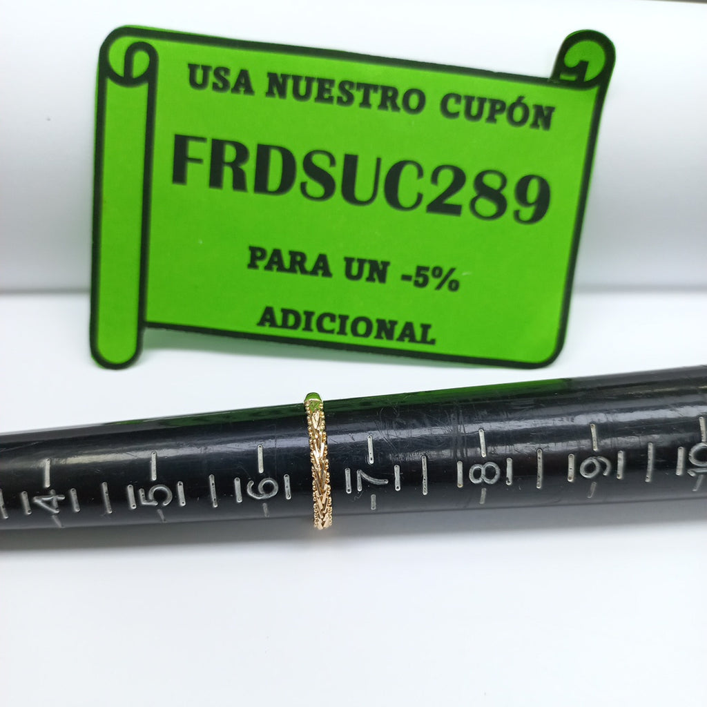 ANILLO ORO 14 K 2,00 GRMS (SEMINUEVO)