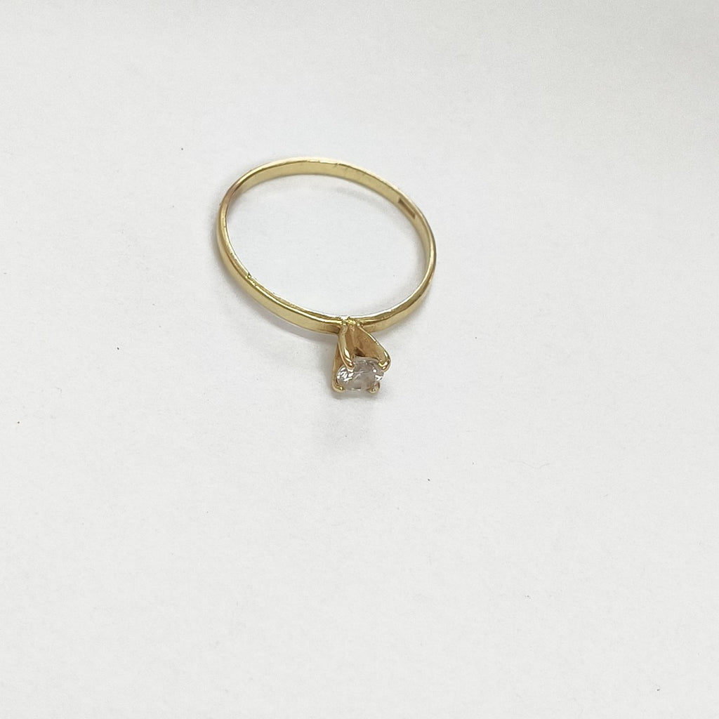 ANILLITO, SOLITARIO ORO 14 K 1.3 GRMS (SEMINUEVO)