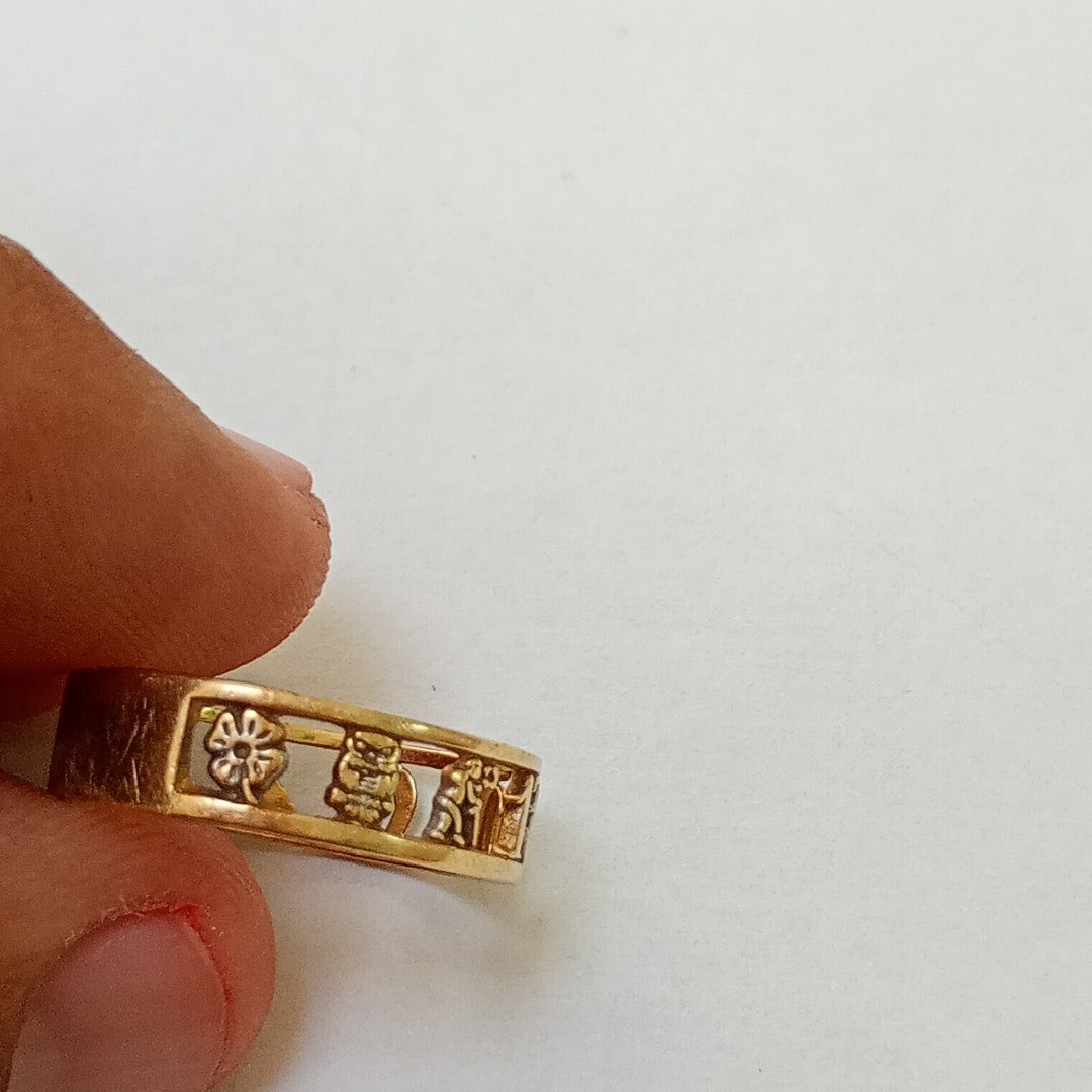 ARGOLLA DE LA SUERTE ORO 14 K 2,40 GRMS (SEMINUEVO)