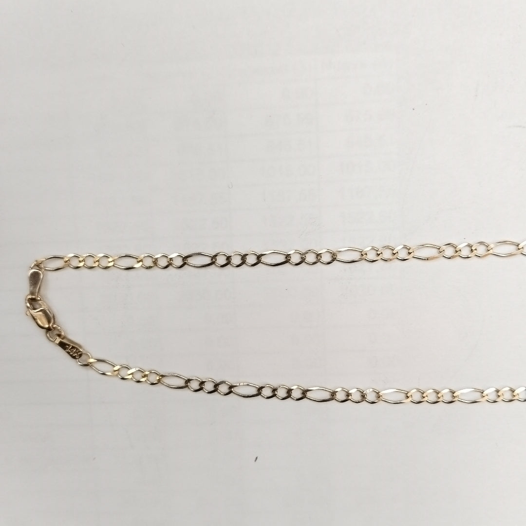 CADENAS 3X1 ORO 14K 55 CM 5.1 GR (NUEVO)
