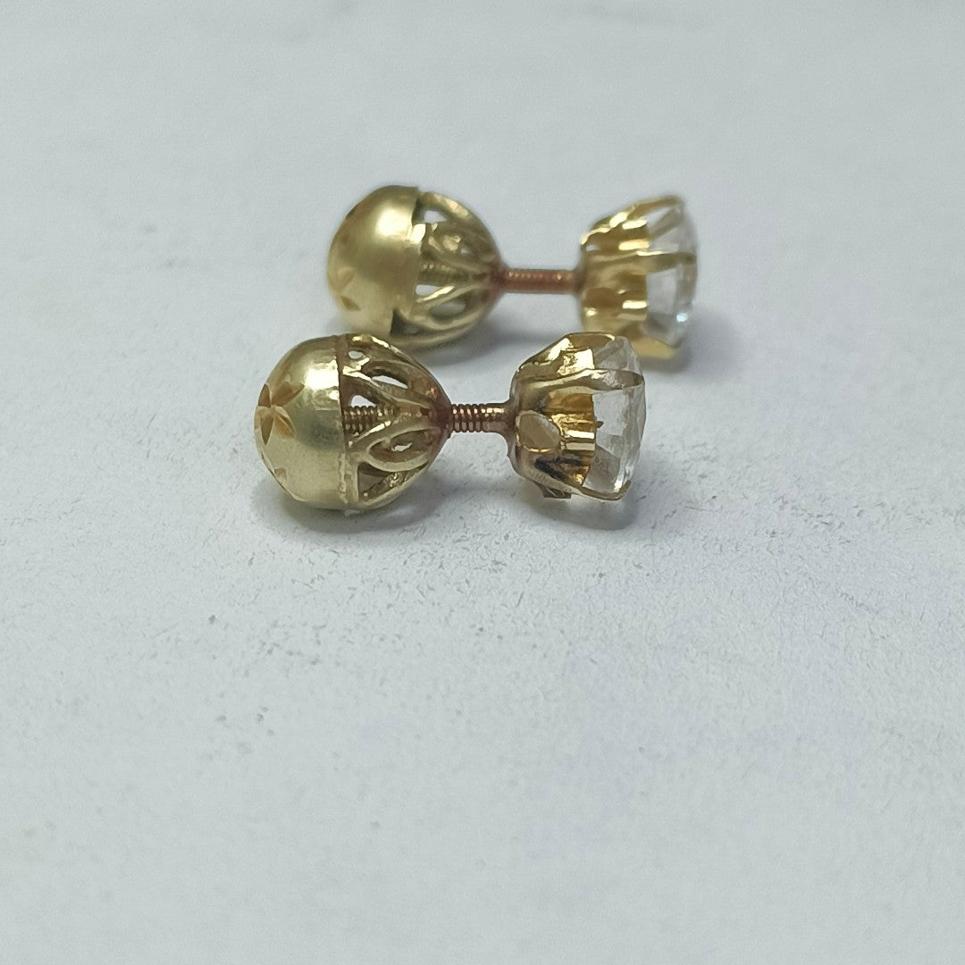 BROQUELES PAR ORO 14 K 2 GRMS (SEMINUEVO)
