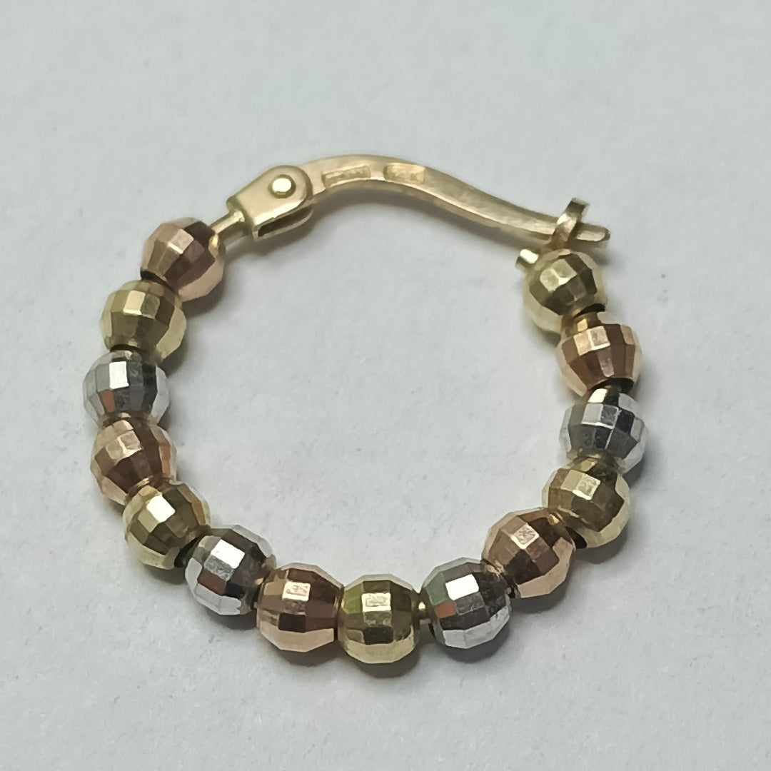 ARRACADAS PAR ORO 14 K 2.8 GRMS (SEMINUEVO)