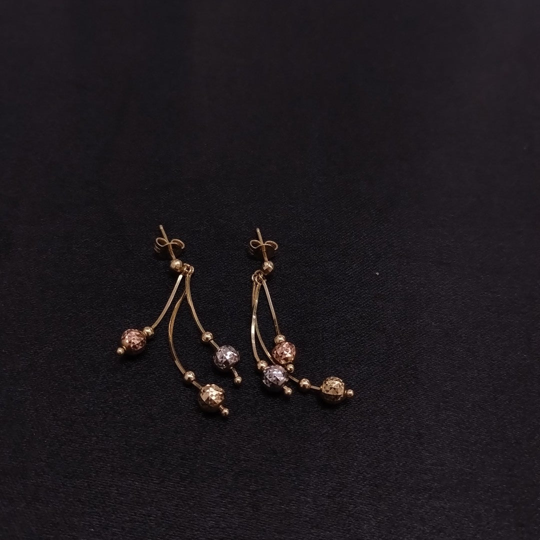 ARETES PAR ORO 14 K 2.7 GRMS (SEMINUEVO)