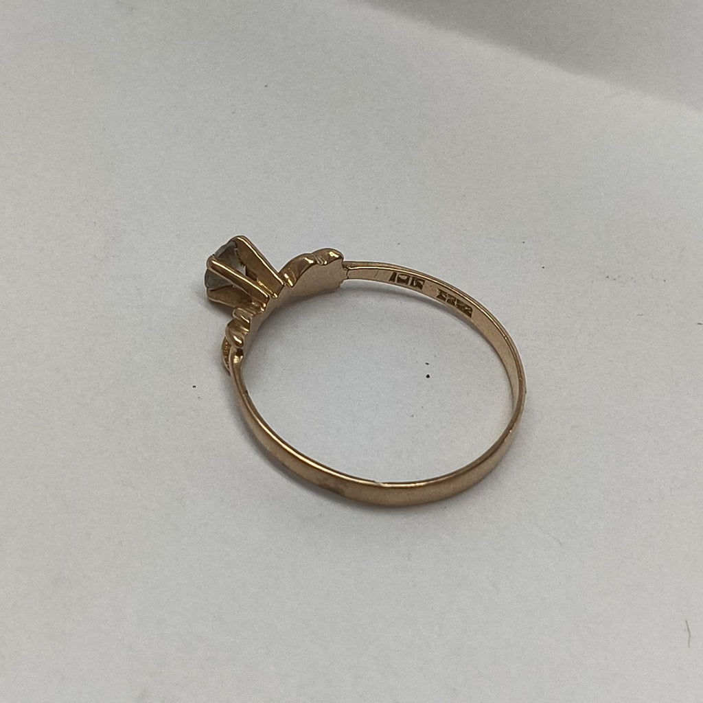ANILLITO, SOLITARIO ORO 10 K 1.3 GRMS (SEMINUEVO)