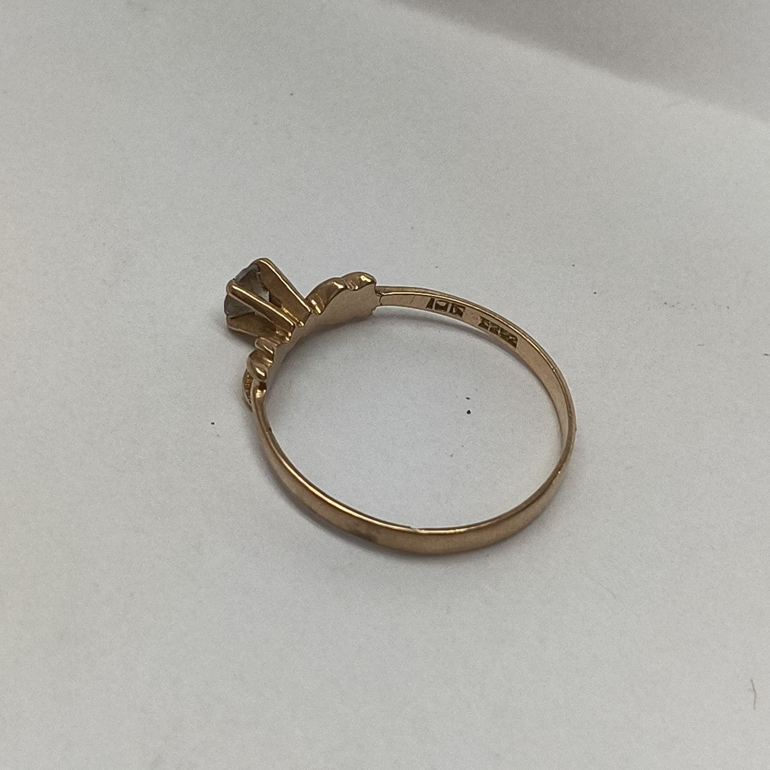 ANILLITO, SOLITARIO ORO 10 K 1.3 GRMS (SEMINUEVO)