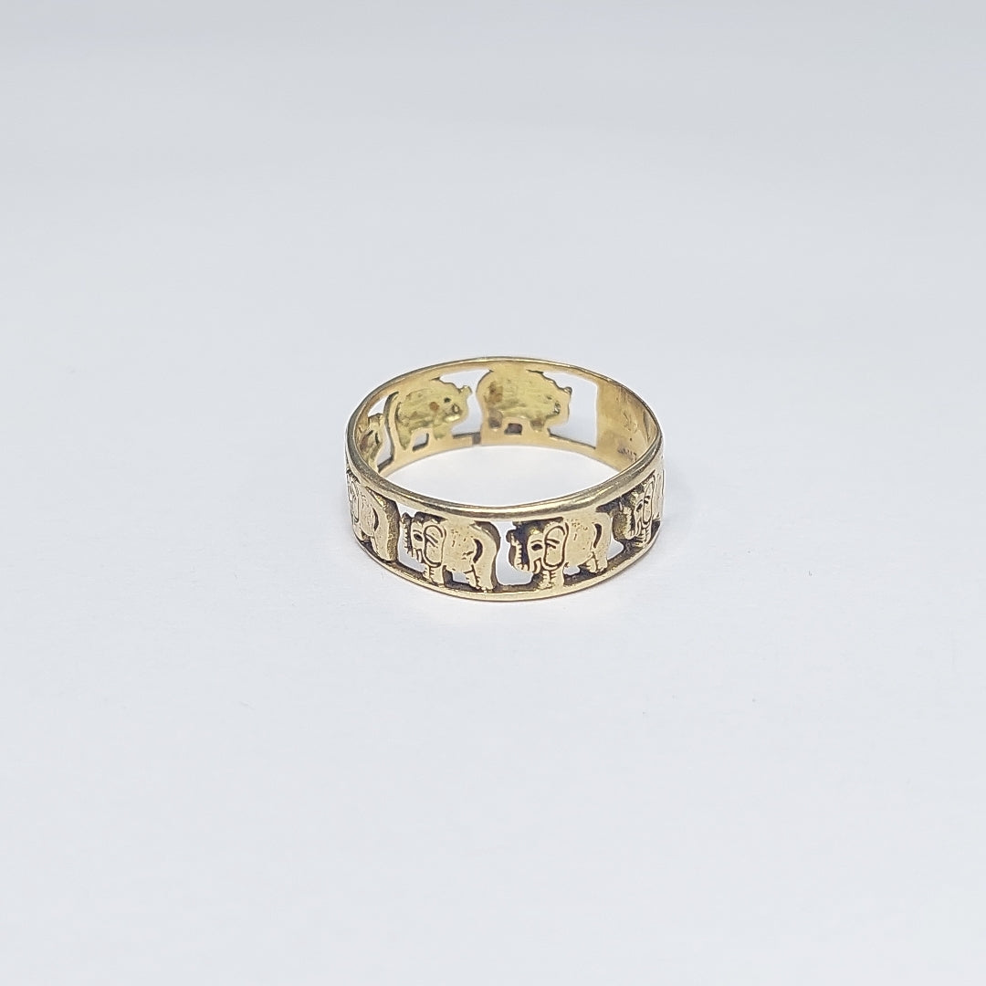 ARGOLLA DE LA SUERTE ORO 14 K 2,60 GRMS (SEMINUEVO)