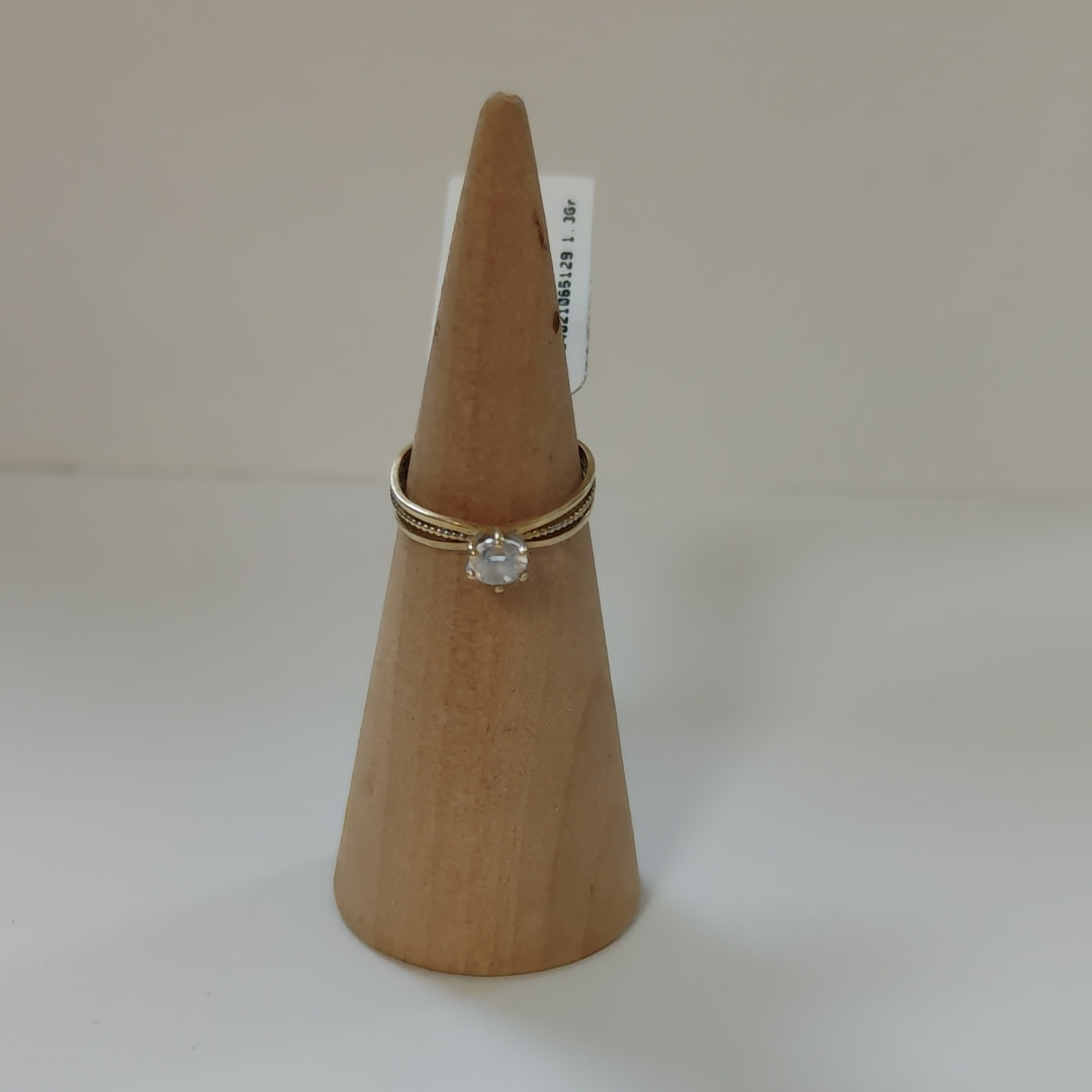 ANILLITO, SOLITARIO ORO 10 K 1.3 GRMS (SEMINUEVO)