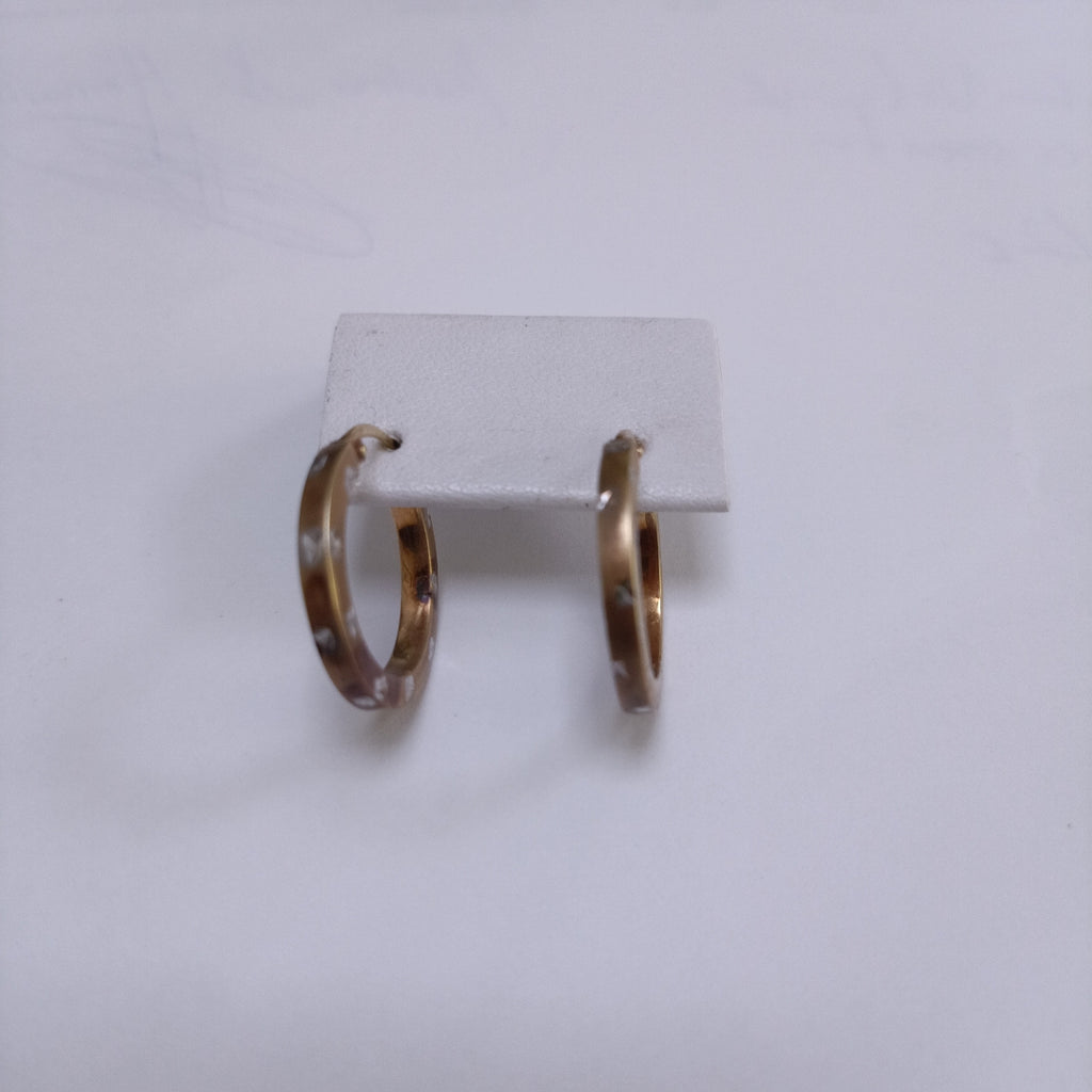 ARRACADAS PAR ORO COMBINADO 10 K 1,70 GRMS (SEMINUEVO)