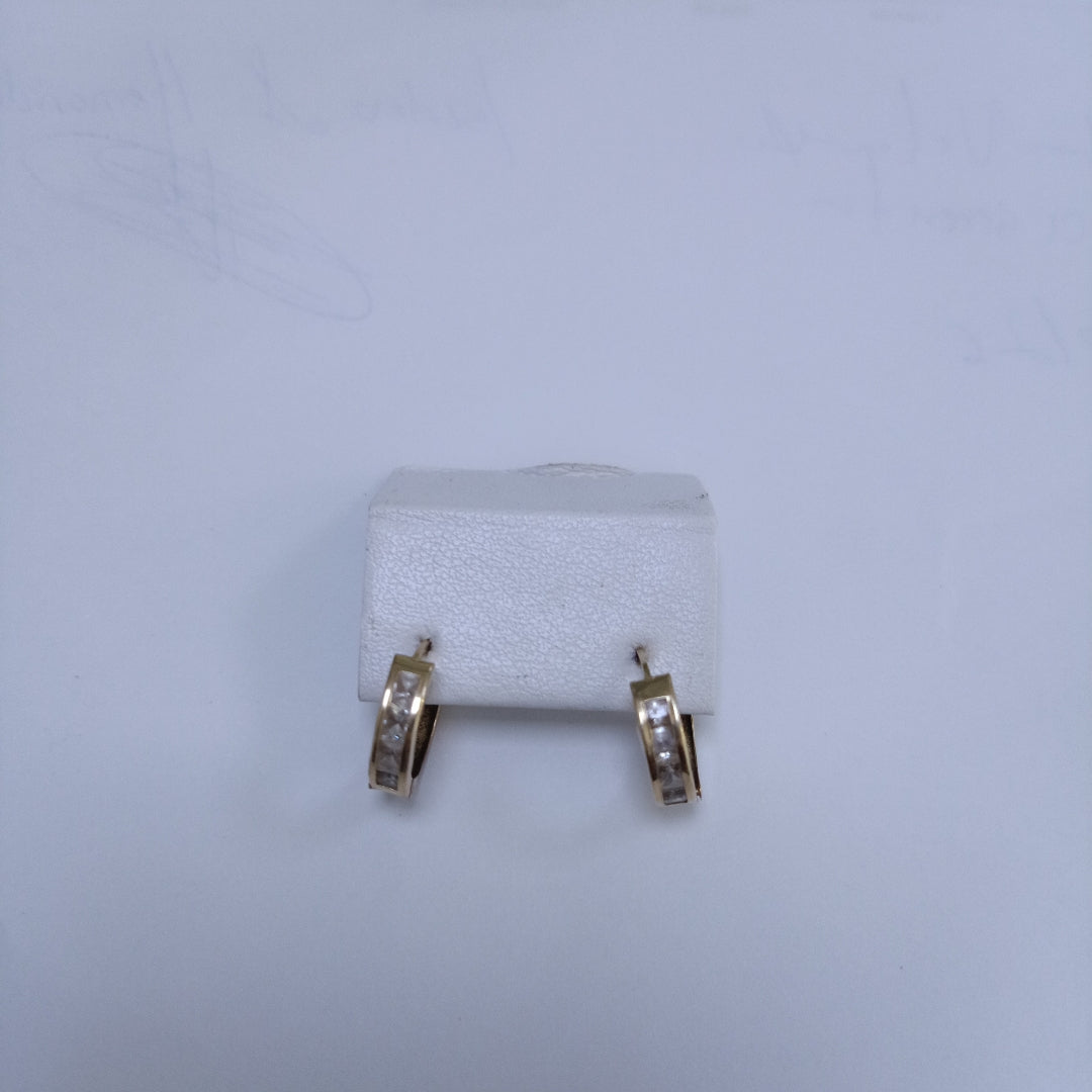 ARRACADAS PAR ORO 14 K 1.3 GRMS (SEMINUEVO)