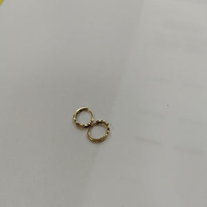 ARRACADAS PAR ORO 14 K 1,00 GRMS (SEMINUEVO)