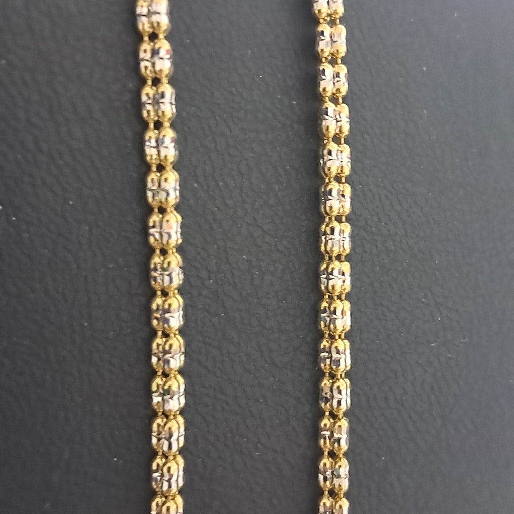 CADENA ORO, ORO COMBINADO 14 K 9.3 GRMS (SEMINUEVO)