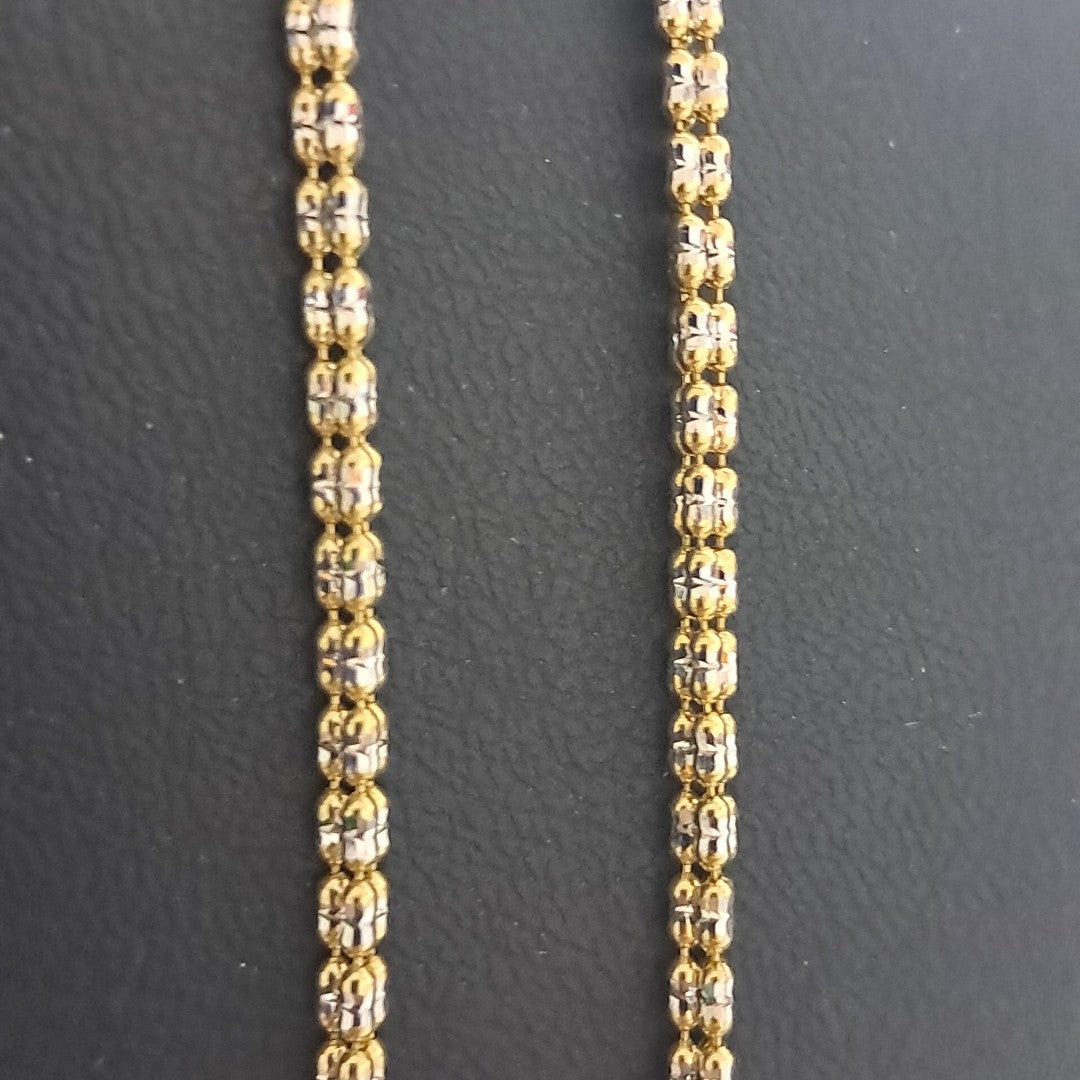 CADENA ORO, ORO COMBINADO 14 K 9.3 GRMS (SEMINUEVO)