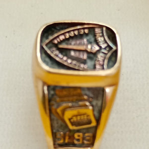 ANILLO DE GRADUACIÓN ORO 14 K 7,70 GRMS (SEMINUEVO)