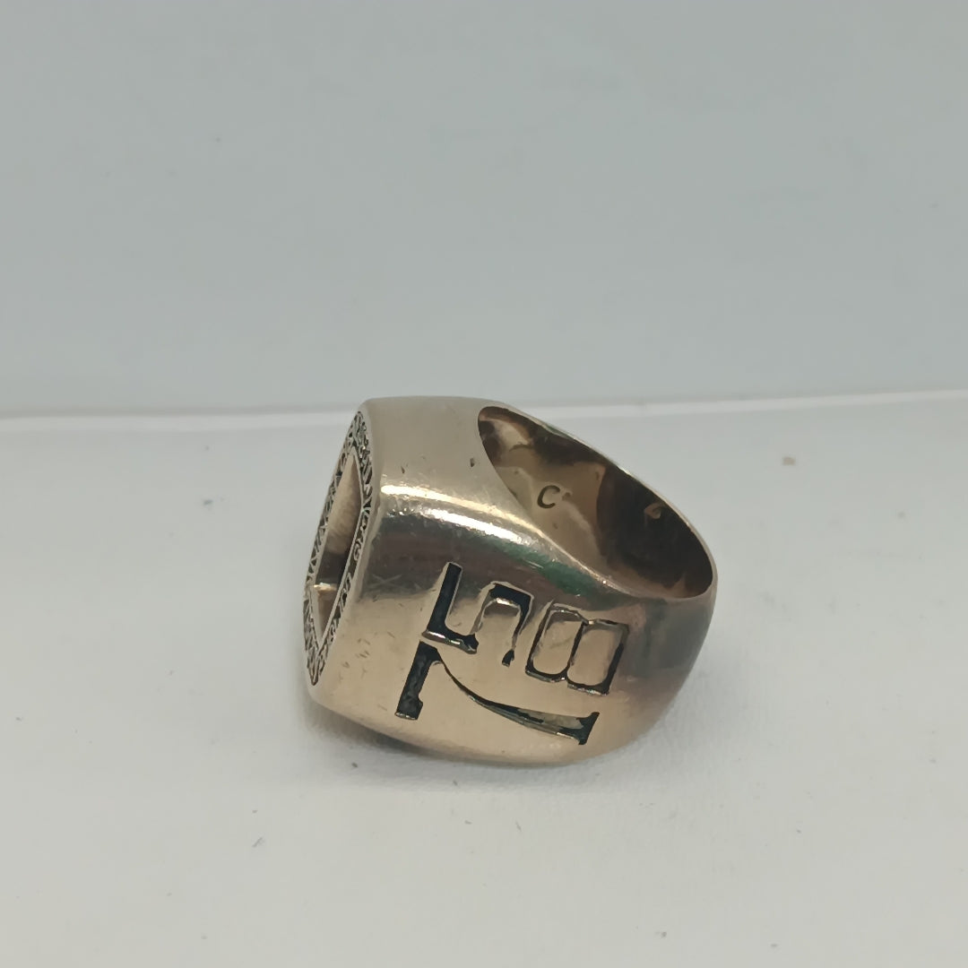 ANILLO DE GRADUACIÓN ORO 8 K 18.4 GRMS (SEMINUEVO)