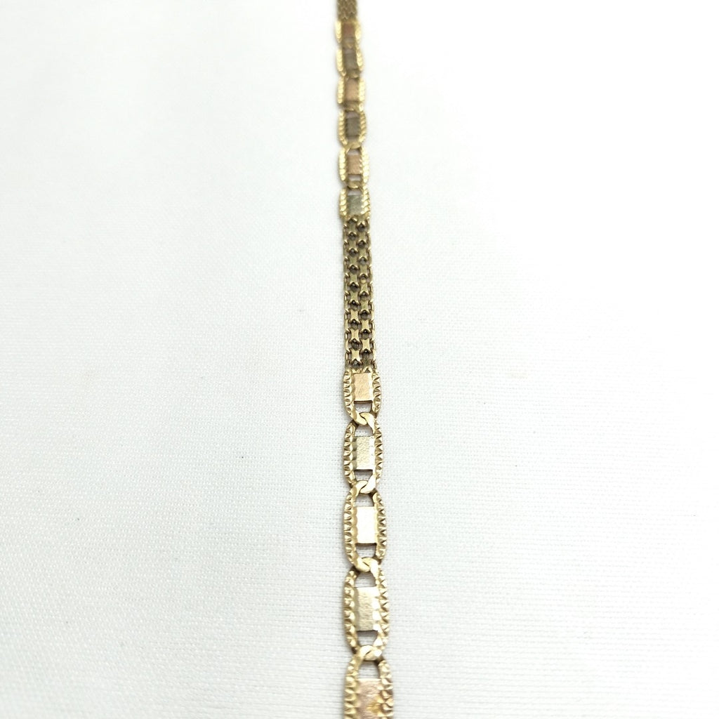 PULSERA ORO, ORO COMBINADO 14 K 5.4 GRMS (SEMINUEVO)