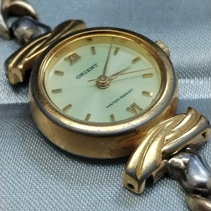 RELOJ CAJA ACERO PULSO ORO ORO 8 K 15.9 GRMS (SEMINUEVO)
