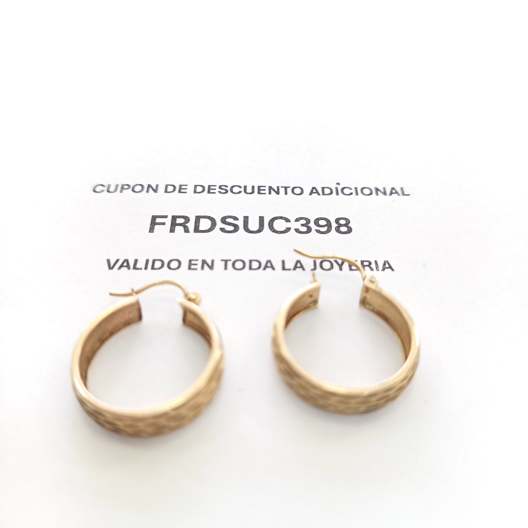 ARRACADAS PAR ORO 8 K 2.8 GRMS (SEMINUEVO)