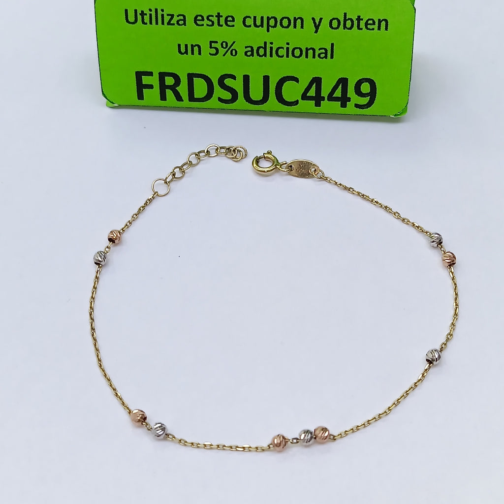 PULSERA ORO,ORO COMBINADO 14 K 1,10 GRMS (SEMINUEVO)