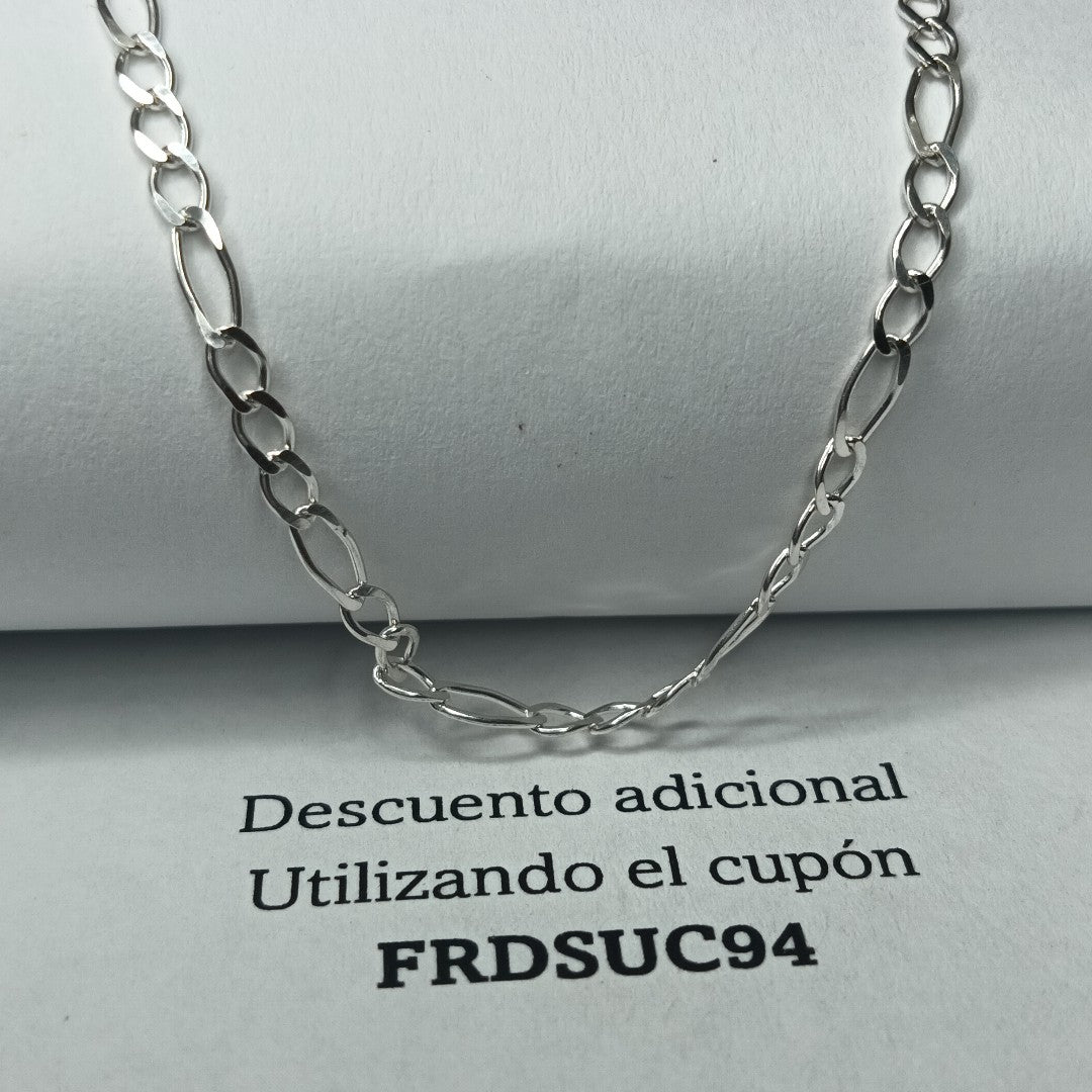 CADENA 3X1 PLATA .925 60 CM 4.62 GR (NUEVO)