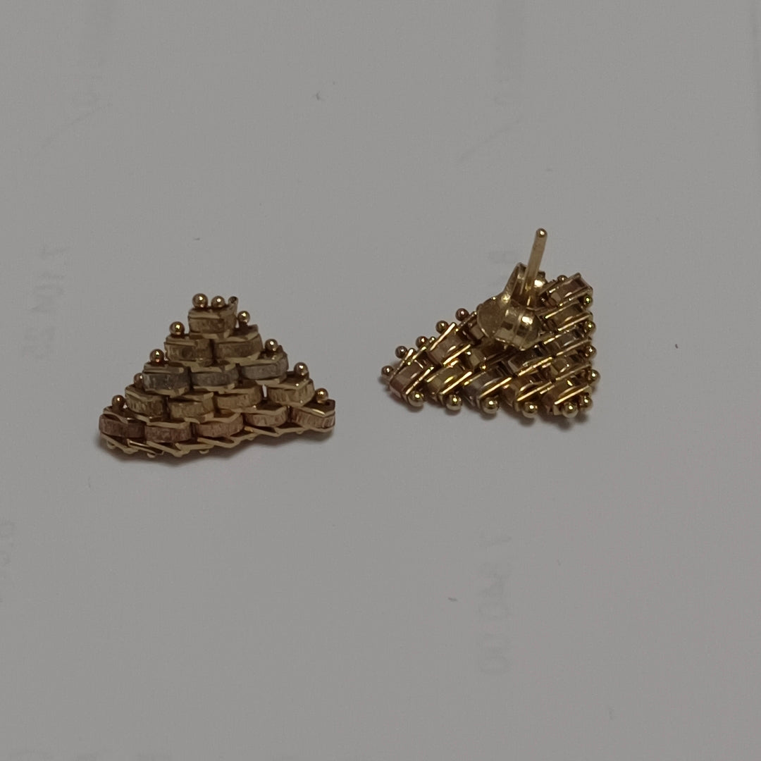 ARETES PAR ORO 14 K 2.7 GRMS (SEMINUEVO)
