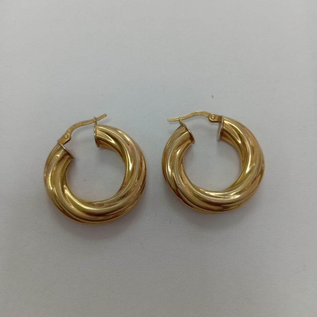 ARRACADAS PAR ORO 14 K 4.8 GRMS (SEMINUEVO)
