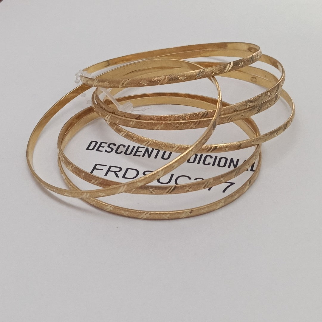 SEMANARIO DE PULSERAS ORO 14 K 44.2 GRMS (SEMINUEVO)