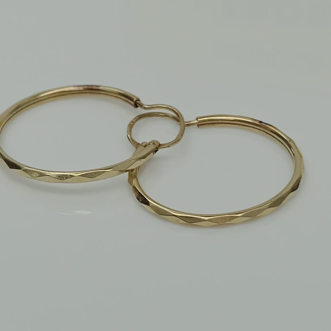 ARRACADAS PAR ORO 14 K 1,10 GRMS (SEMINUEVO)