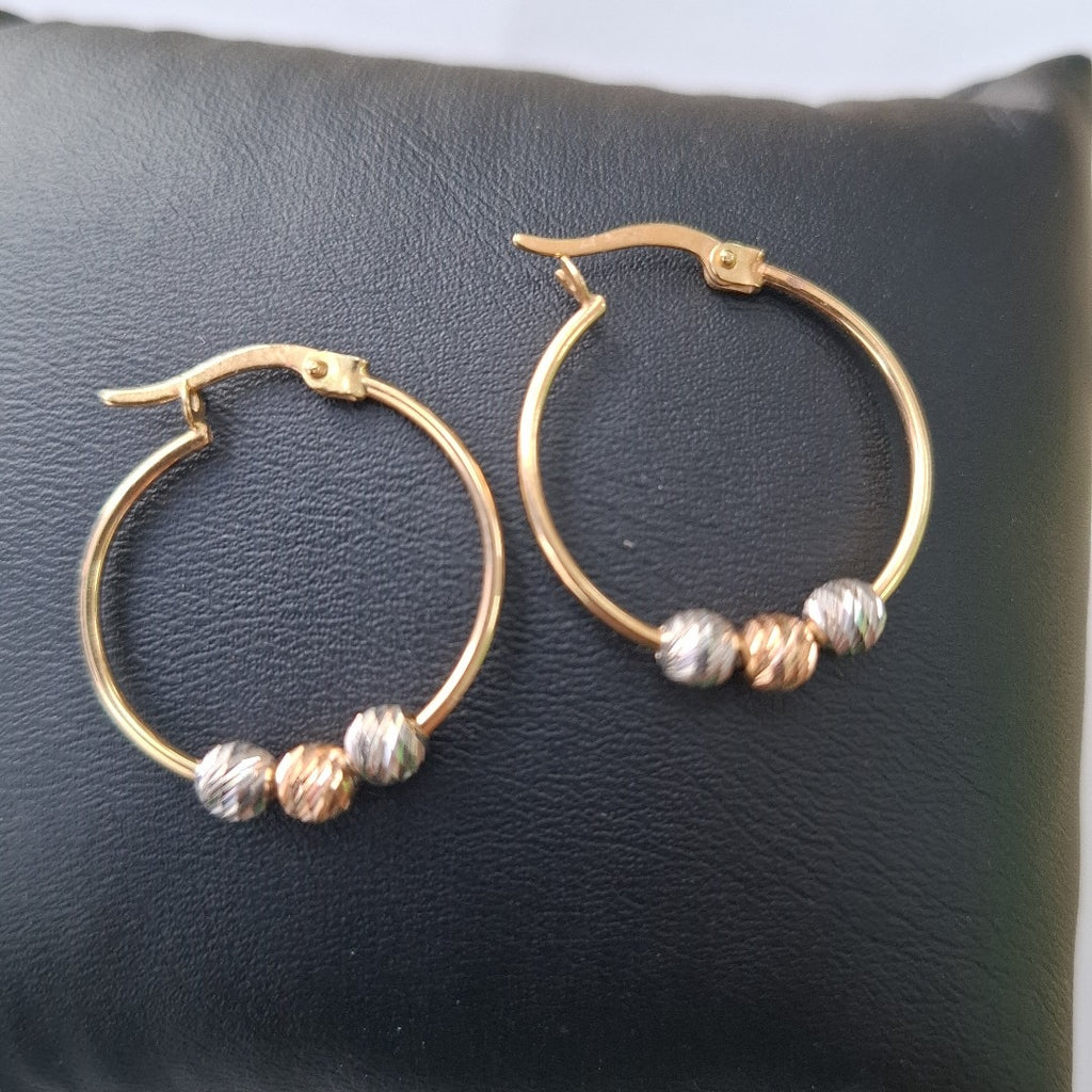 ARRACADAS PAR ORO 14 K 1.7 GRMS (SEMINUEVO)