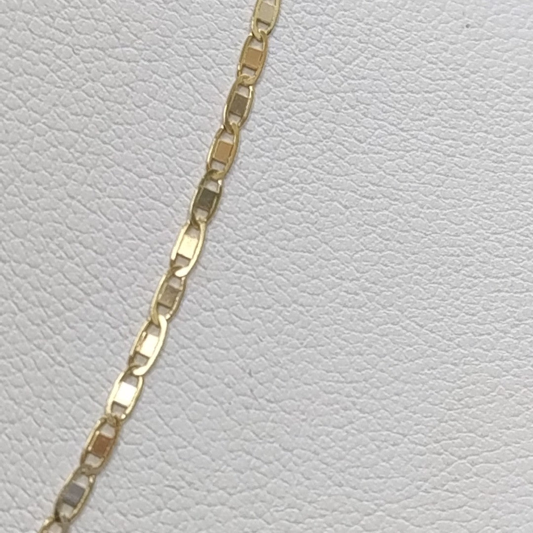 CADENA ORO COMBINADO 14 K 1.4 GRMS (SEMINUEVO)