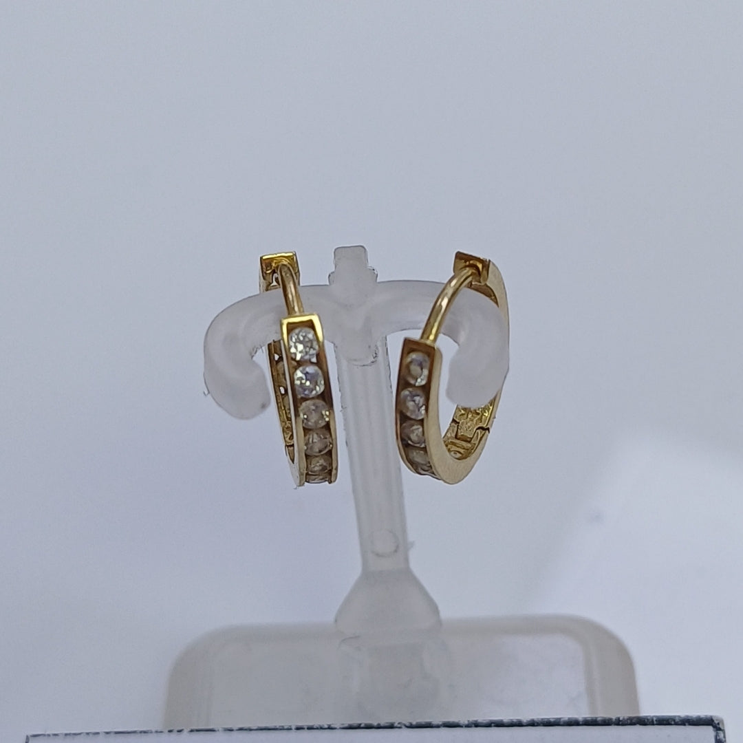 ARRACADAS PAR ORO 14 K 1,30 GRMS (SEMINUEVO)