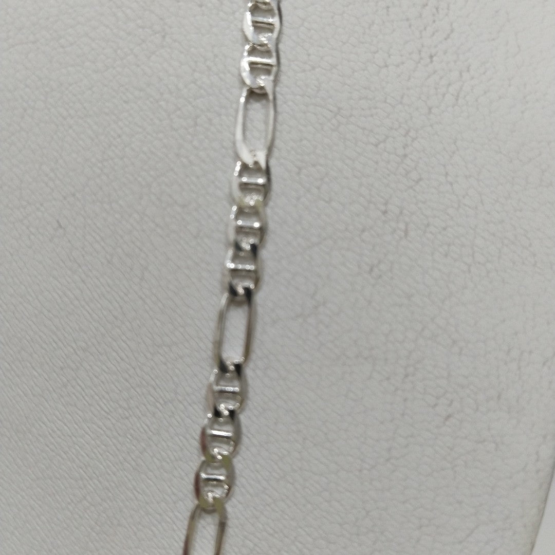 CADENA TEJIDO MARINERO PLATA .925 55 CM 7.9 GR (NUEVO)