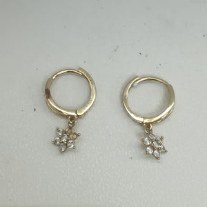 ARETES PAR ORO 14 K 1,60 GRMS (SEMINUEVO)