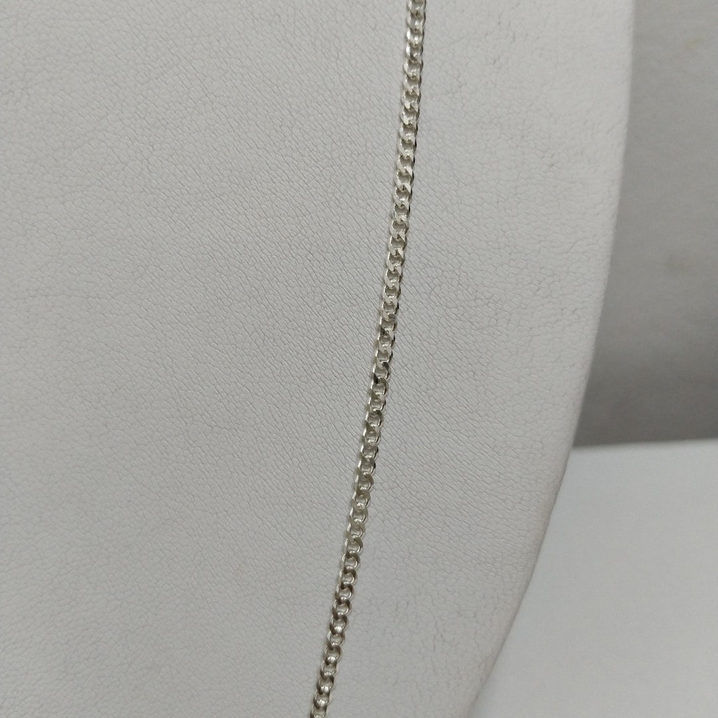 CADENA TEJIDO BARBADO PLATA .925 60 CM 5.6 GR (NUEVO)
