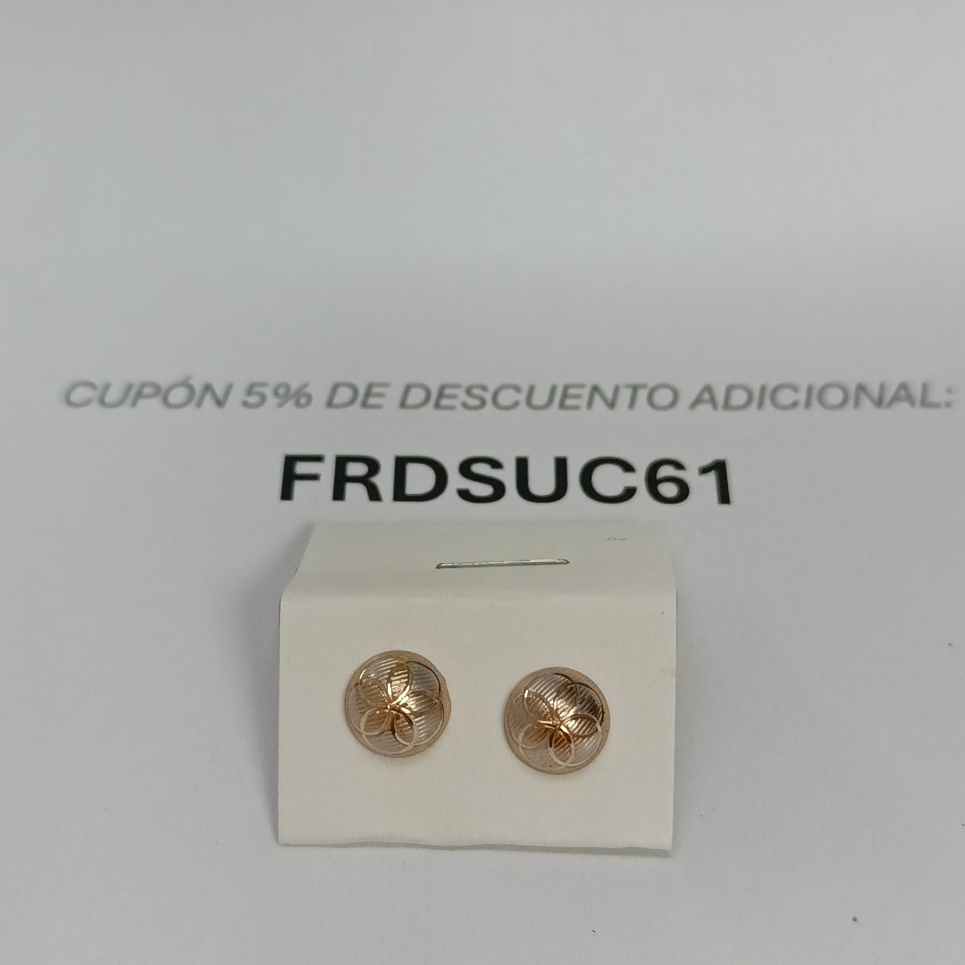 ARETES PAR ORO 14 K 1.4 GRMS (SEMINUEVO)