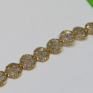PULSERA ORO, ORO COMBINADO 14 K 6.9 GRMS (SEMINUEVO)