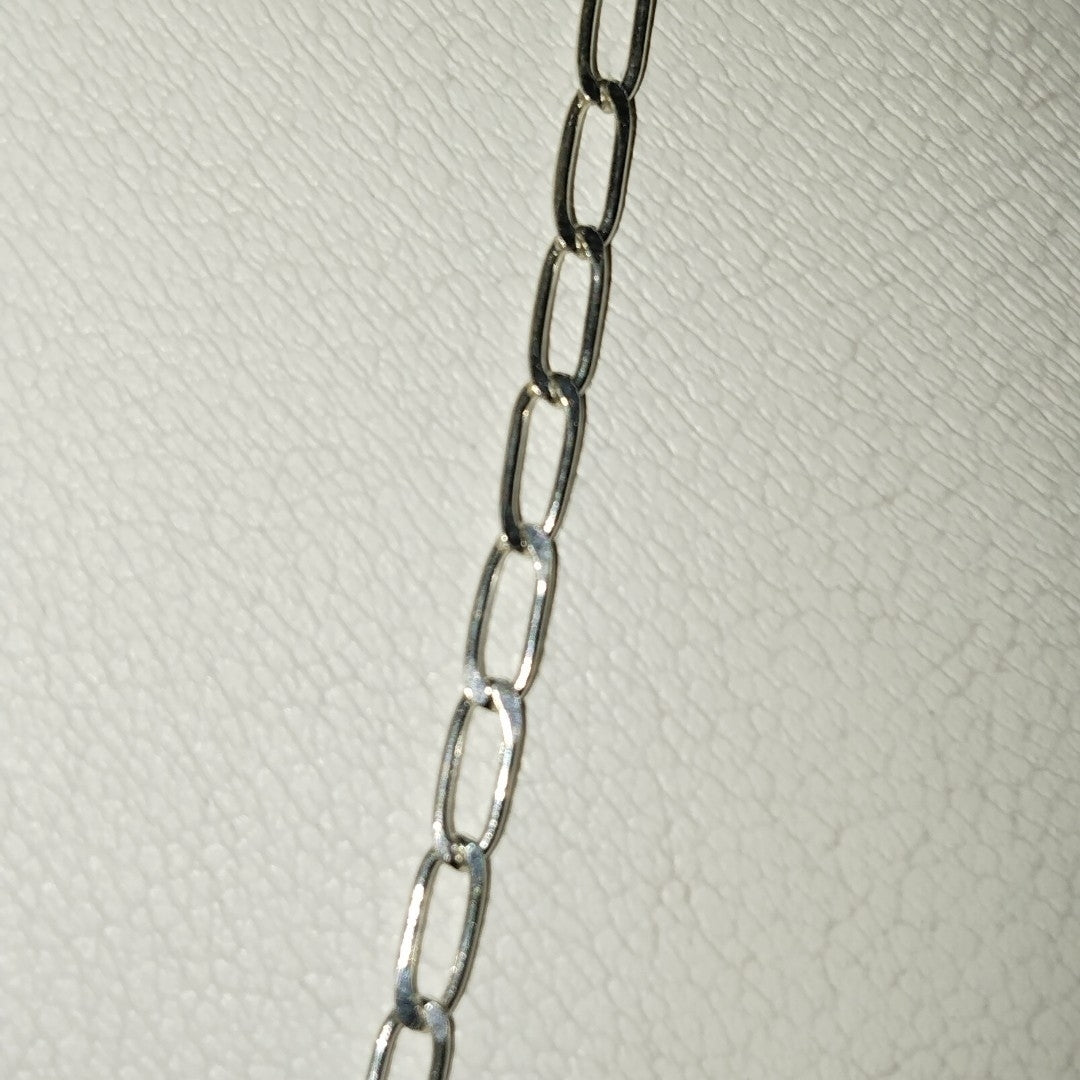 CADENA TEJIDO ESLABONES PLATA .925 55 CM 2.8 GR (NUEVO)