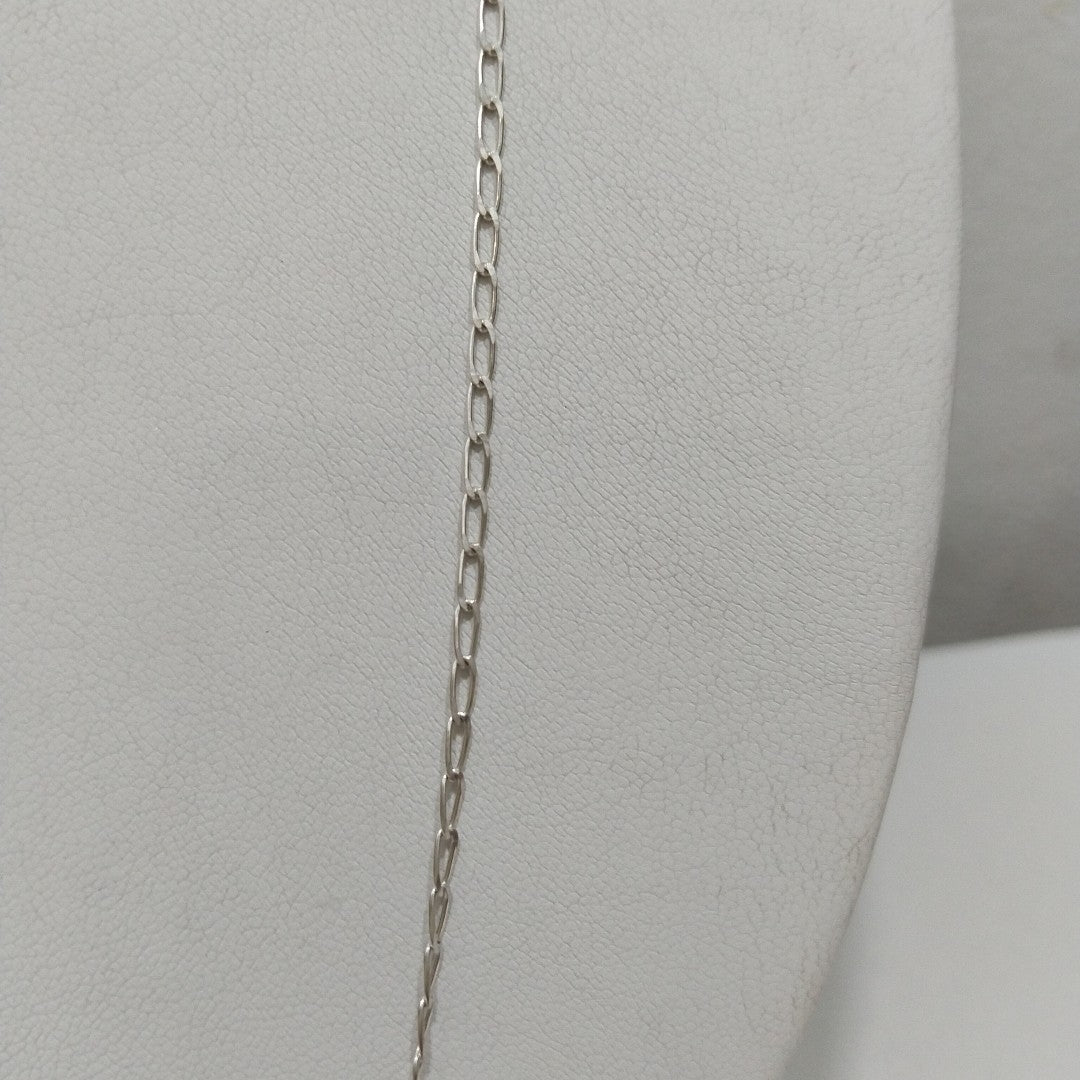 CADENA TEJIDO ESLABONES PLATA .925 55 CM 2.9 GR (NUEVO)