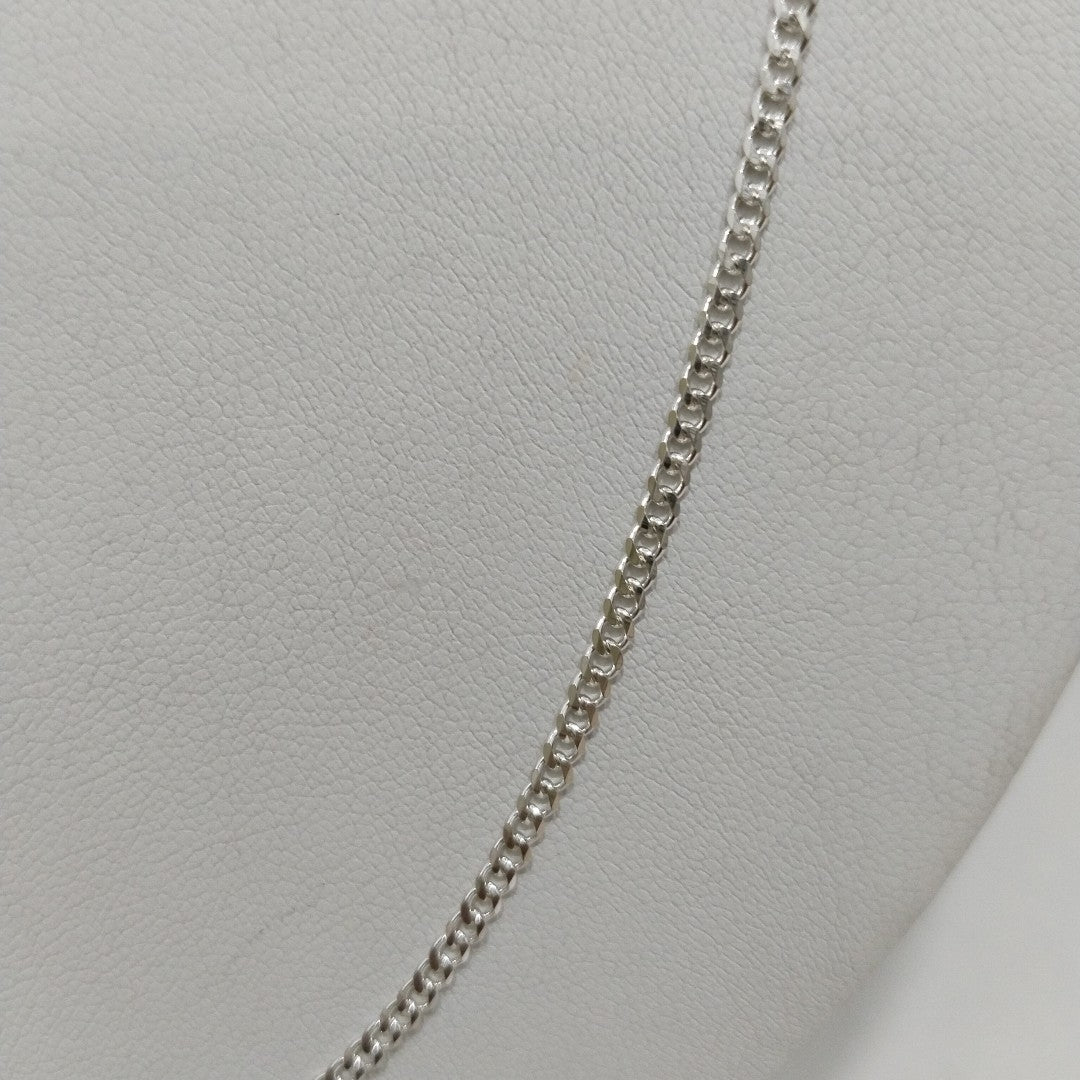 CADENA TEJIDO BARBADO PLATA .925 55 CM 5.3 GR (NUEVO)