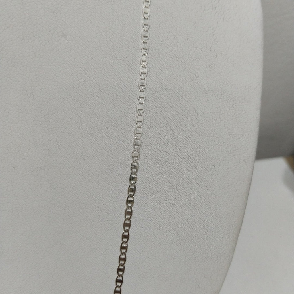 CADENA TEJIDO ESPEJO PLATA .925 55 CM 3.7 GR (NUEVO)