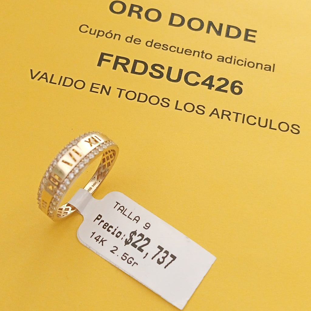 ANILLOS DAMA ORO 14K 2.5 (NUEVO)
