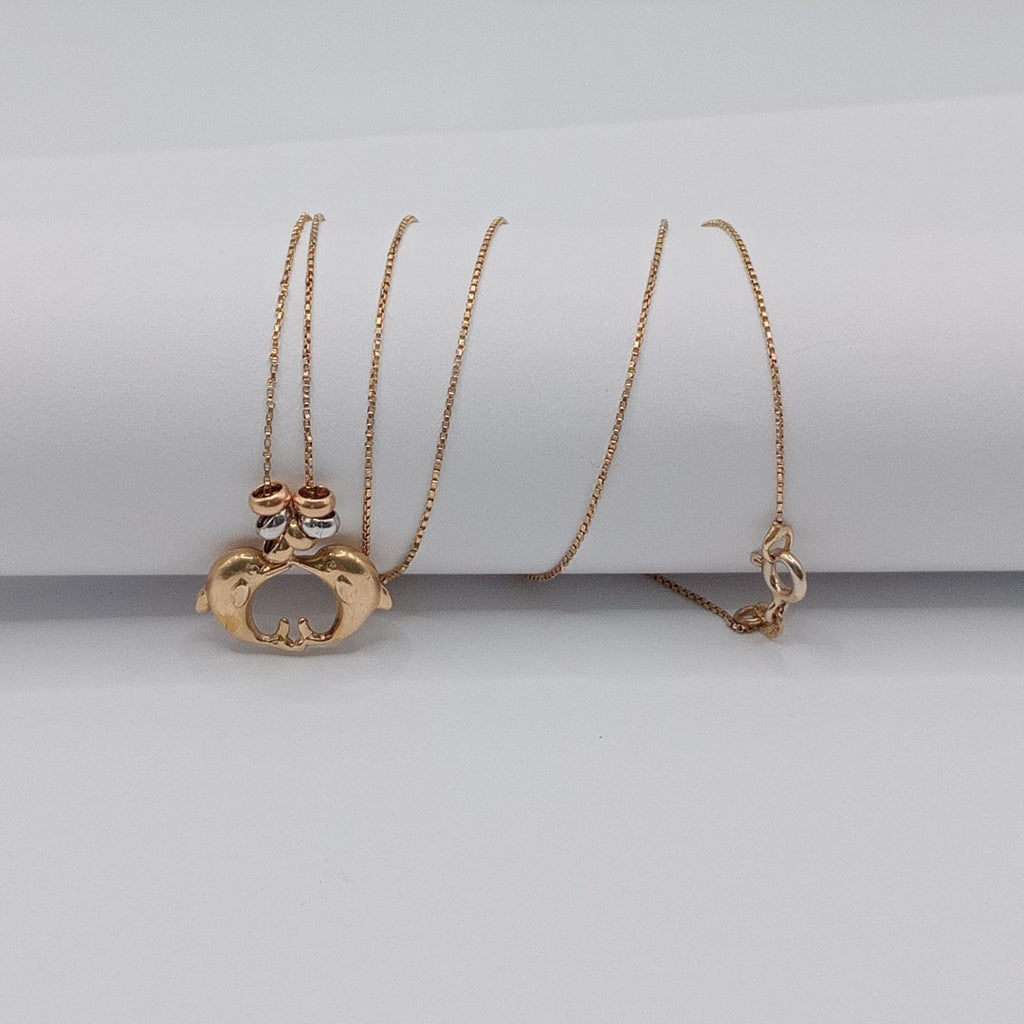 GARGANTILLA ORO COMBINADO 14 K 2,30 GRMS (SEMINUEVO)