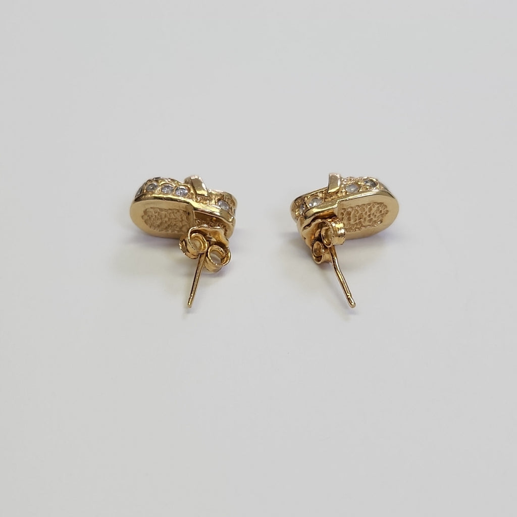 BROQUELES PAR ORO 14 K 4,10 GRMS (SEMINUEVO)