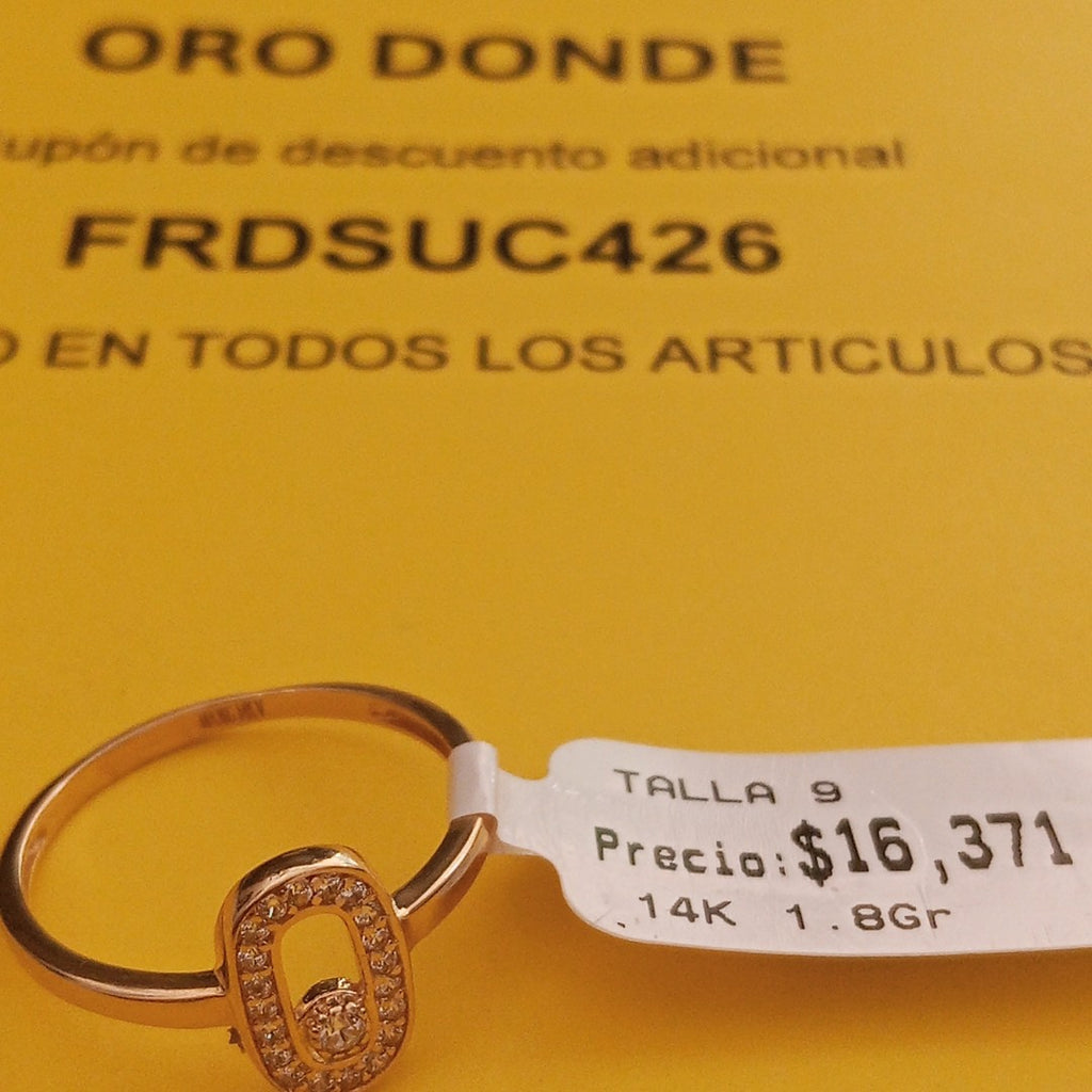 ANILLOS DAMA ORO 14K 1.8 (NUEVO)