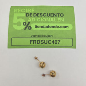 BROQUELES PAR ORO 10 K 0.5 GRMS (SEMINUEVO)