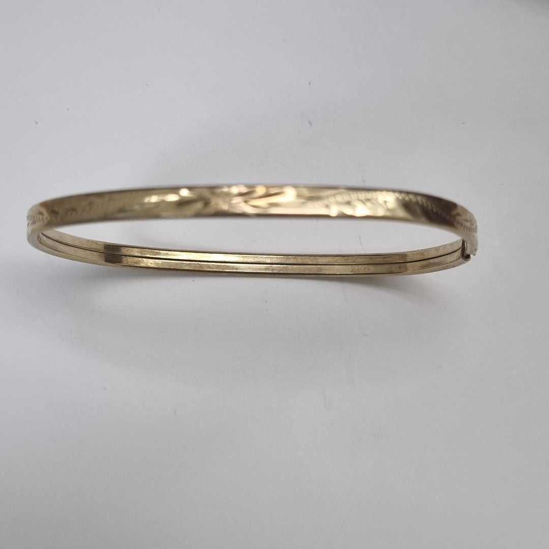 PULSERA RIGIDA ORO 10 K 4.3 GRMS (SEMINUEVO)