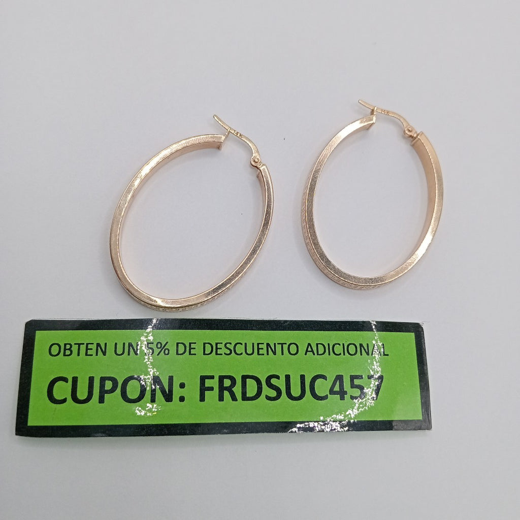 ARETES PAR ORO 14 K 3.5 GRMS (SEMINUEVO)