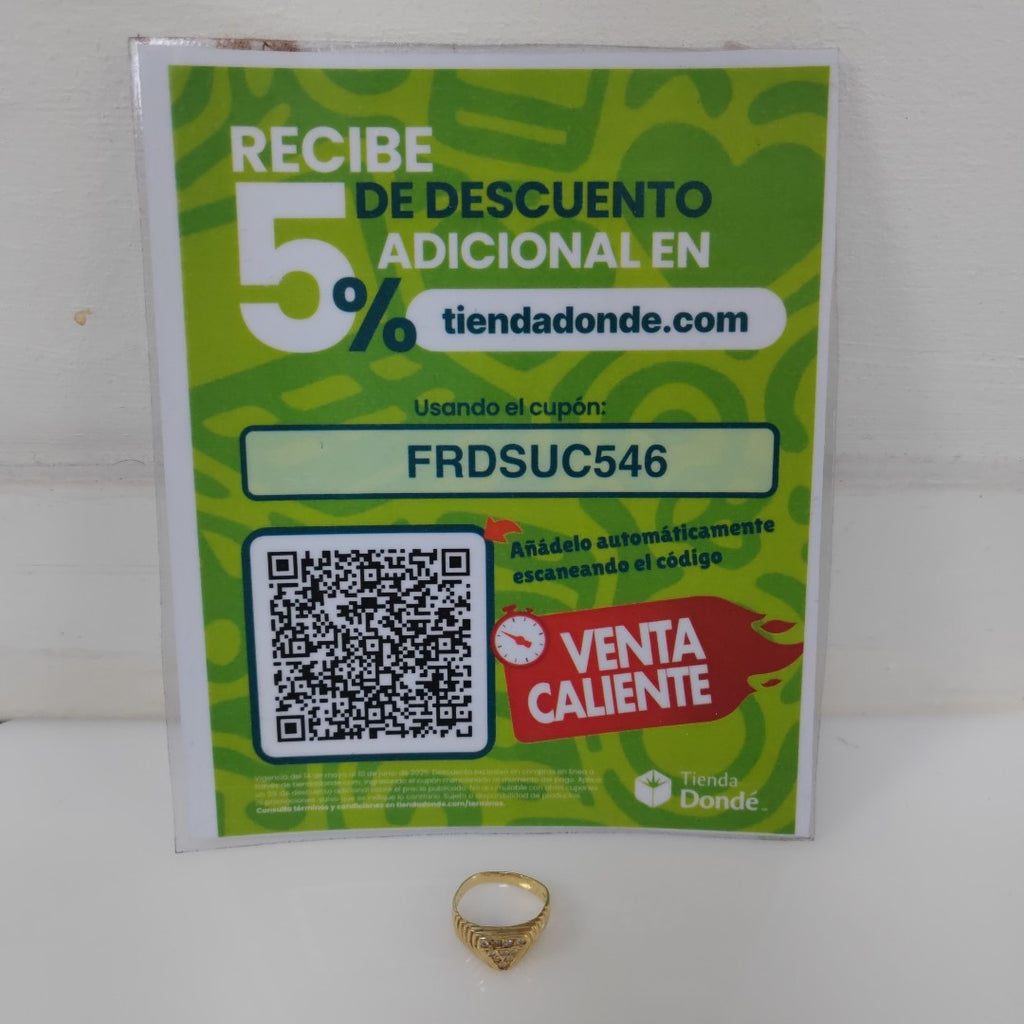 ANILLO ORO 14 K 2.8 GRMS (SEMINUEVO)